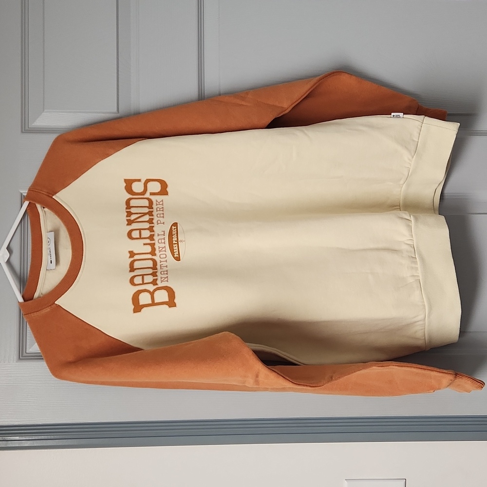 Parks Project Orange Sweatshirt Classic Raglan Design